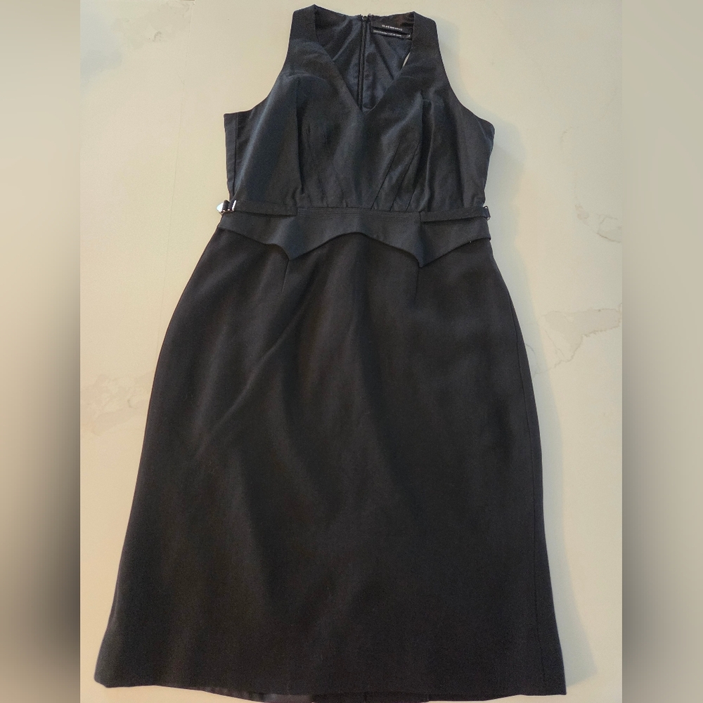 Club Monaco Wool Blend Tuxedo Sleeveless Dress